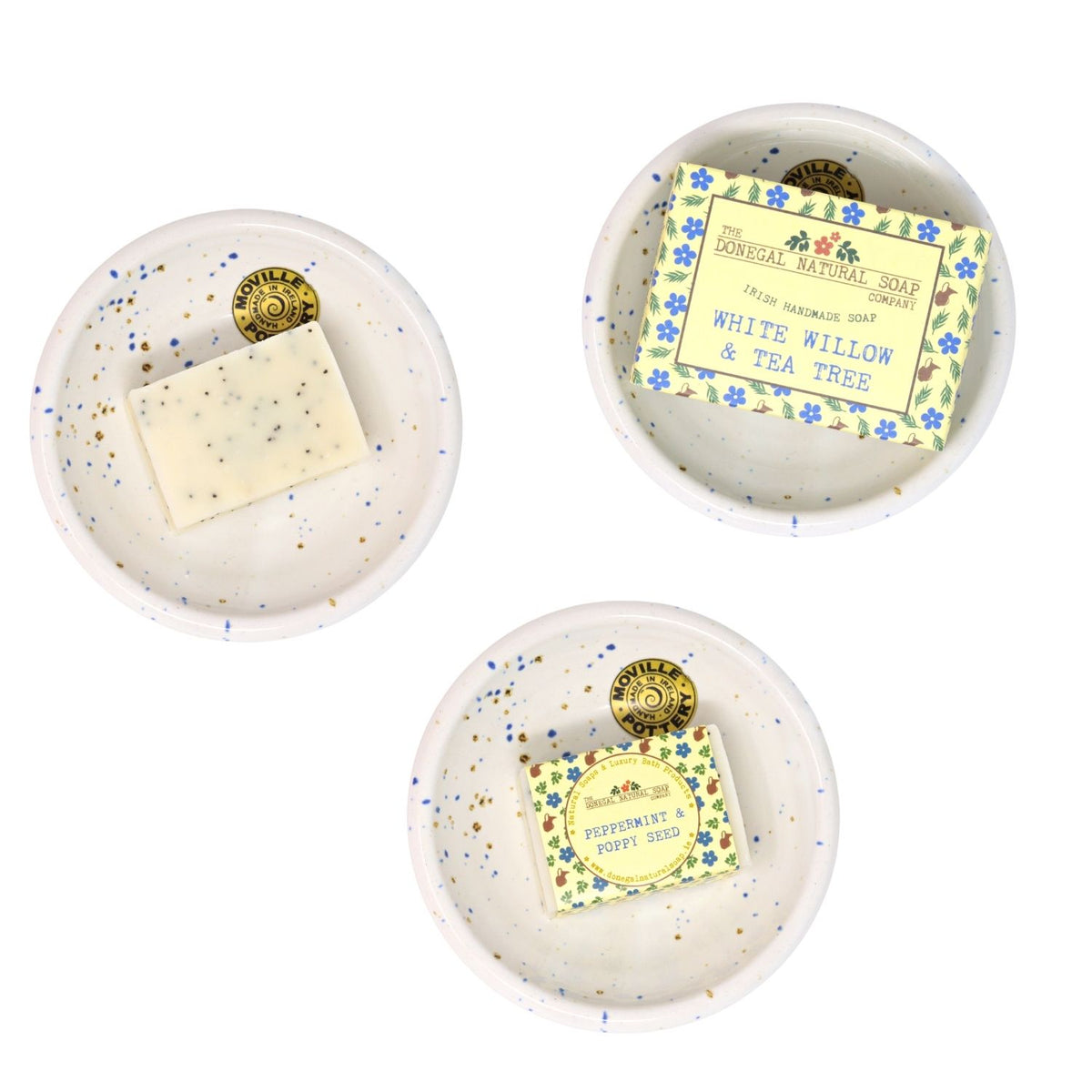 Moville Pottery Soap Dish | Snowdrop White
