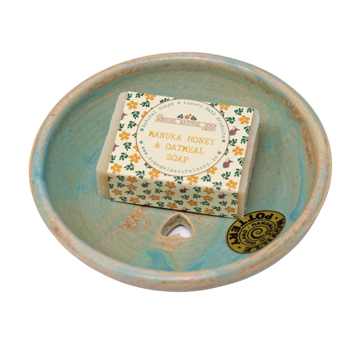 Moville Pottery Soap Dish | Oak Moss Green