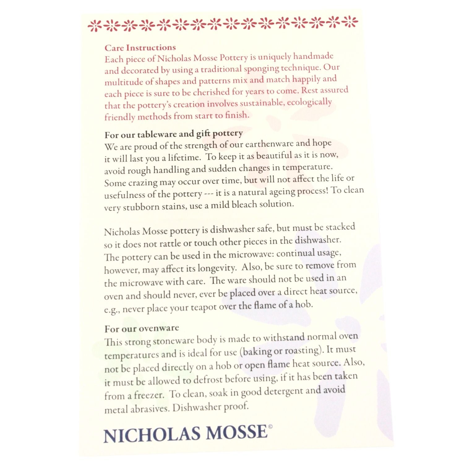 Red Blooms - Nicholas Mosse - Large