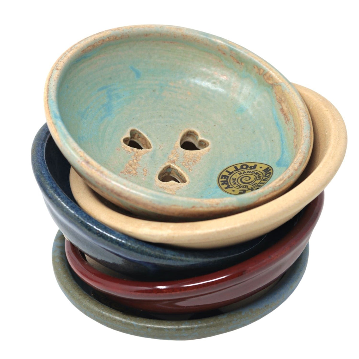 Moville Pottery Soap Dish | Oak Moss Green