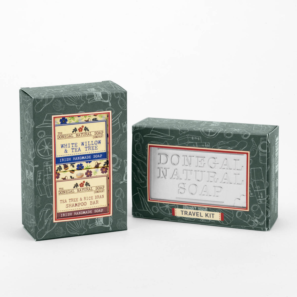 Travel Kit: Body Soap (40g) & Shampoo Bar (40g) with 3-Piece Travel Tin