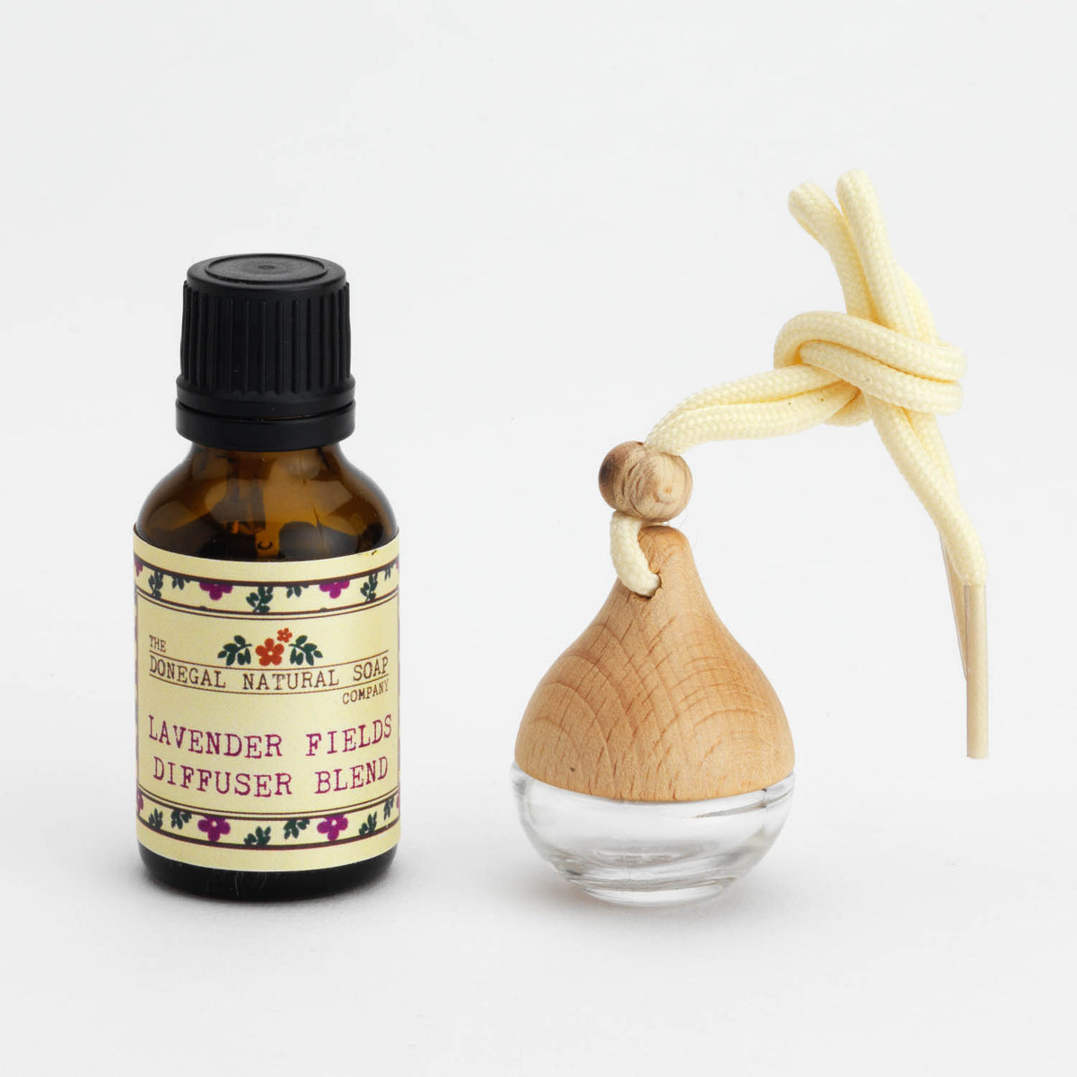 Lavender Fields Essential Oil Hanging Diffuser Set