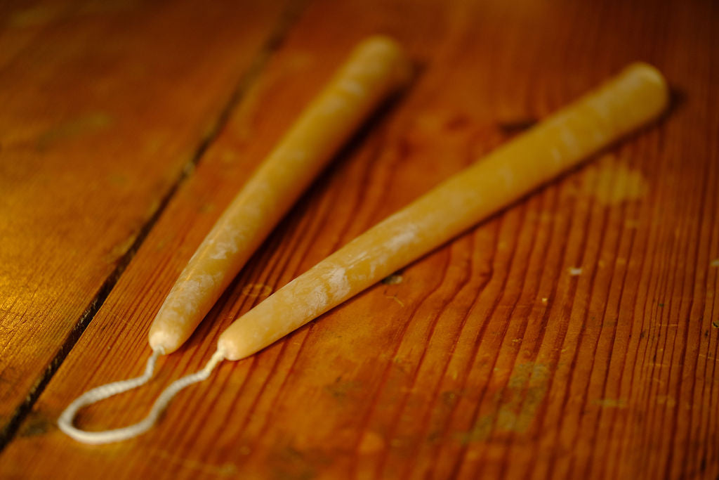 100% Beeswax Dinner Candles