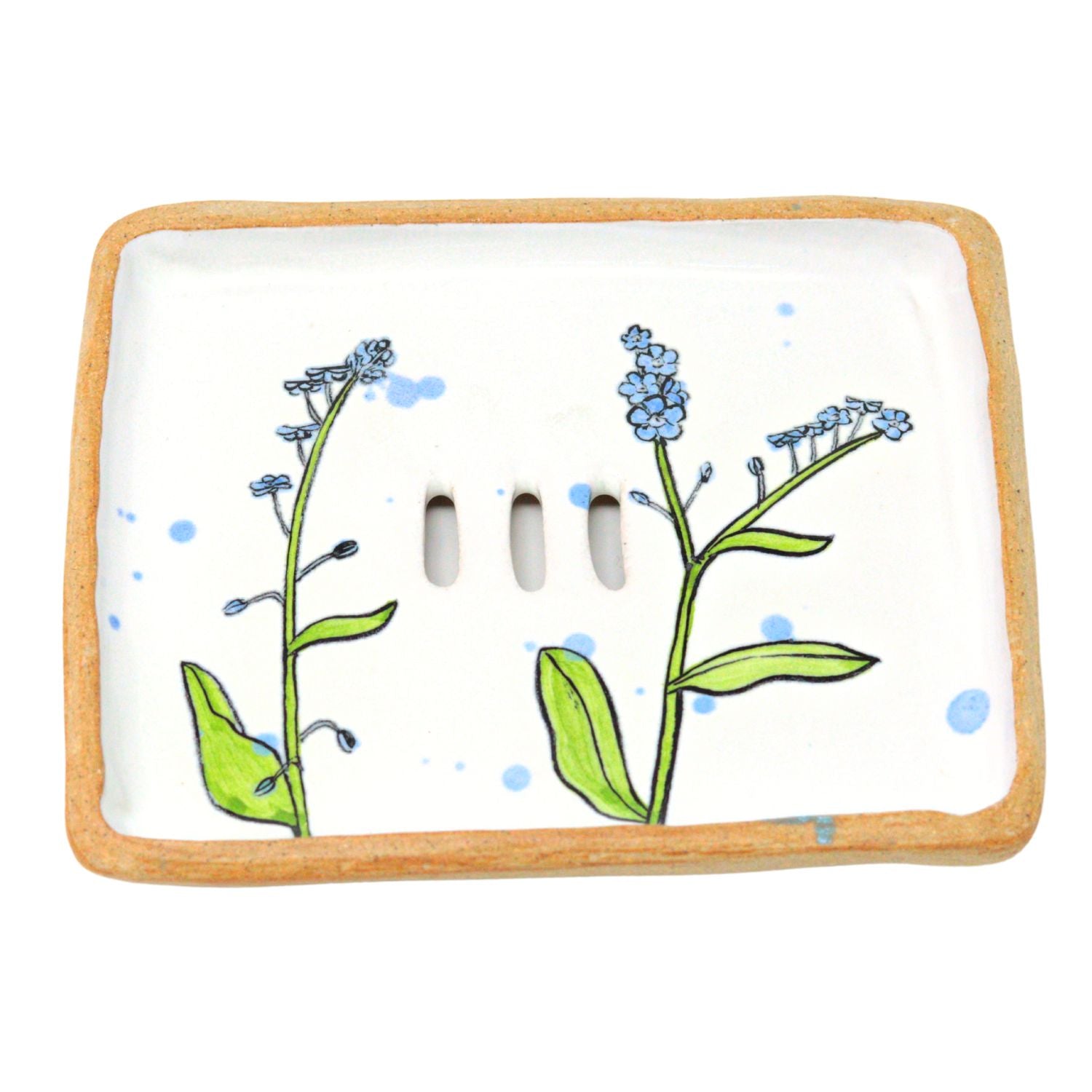 Forget Me Not Soap Dish