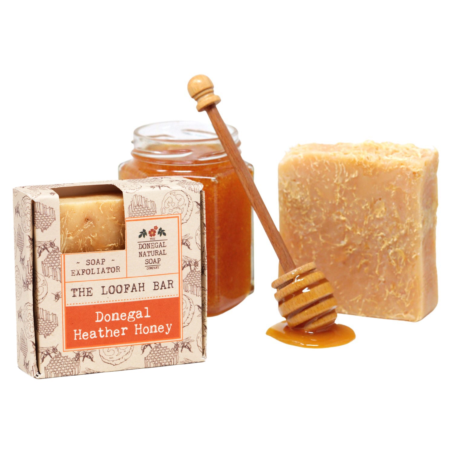 Donegal Heather Honey Loofah Natural Soap