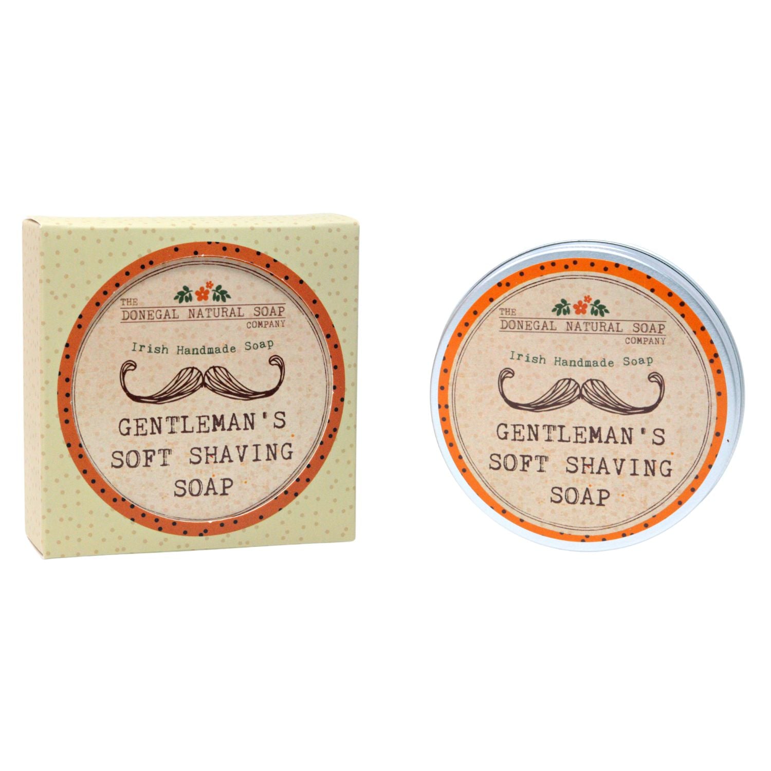 Gentlemen's Soft Shaving Soap with Travel Tin