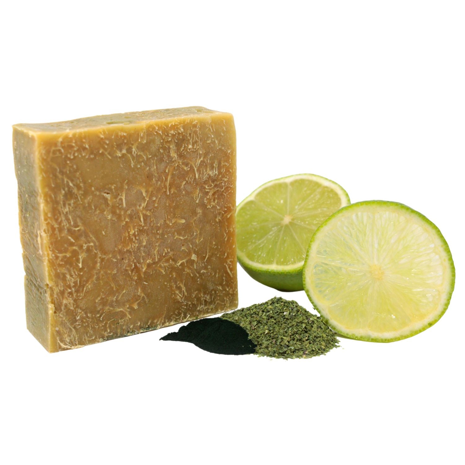 Lime & Spirulina Loofah Natural Soap