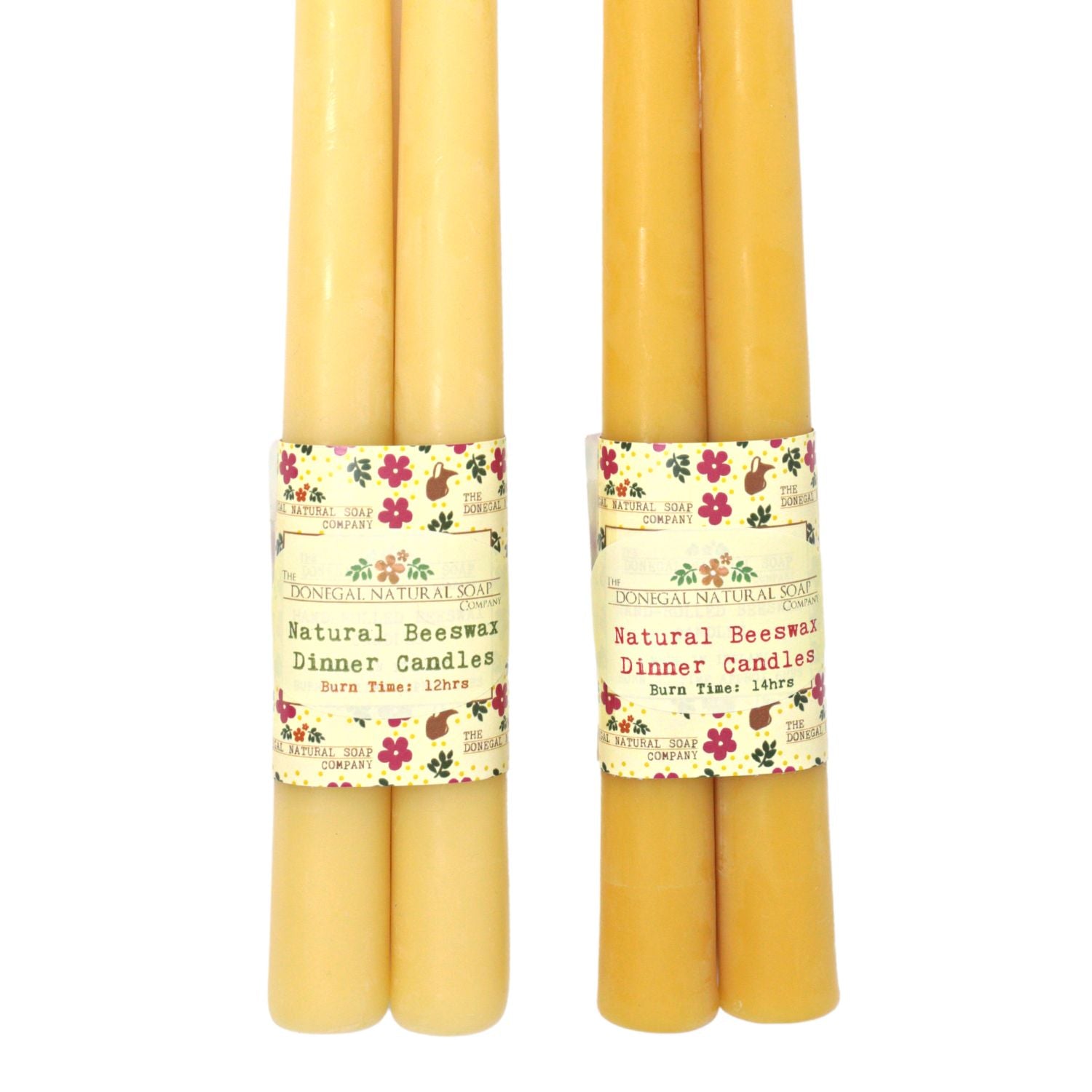 100% Beeswax Dinner Candles