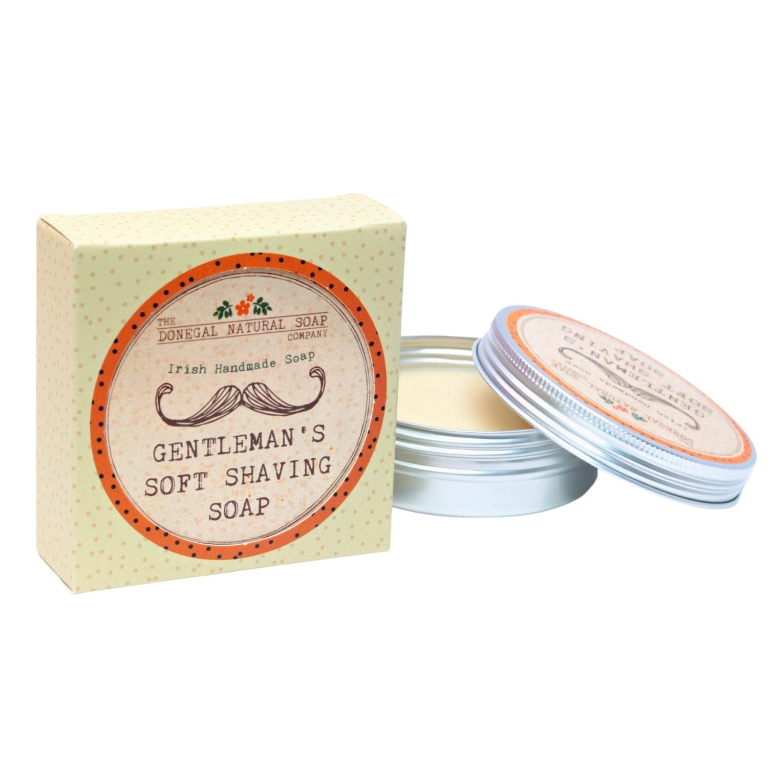 Gentlemen's Soft Shaving Soap with Travel Tin