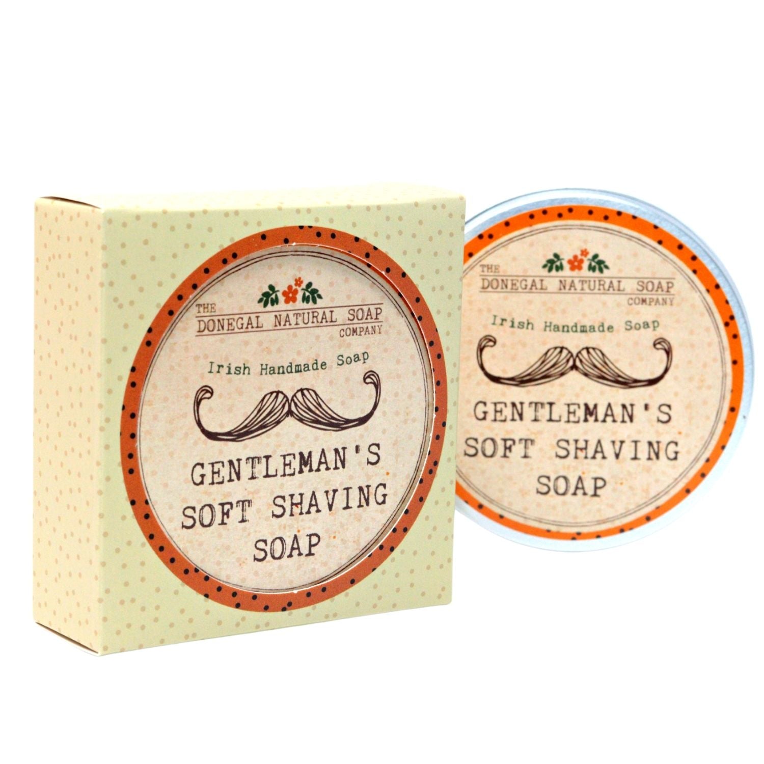 Gentlemen's Soft Shaving Soap with Travel Tin