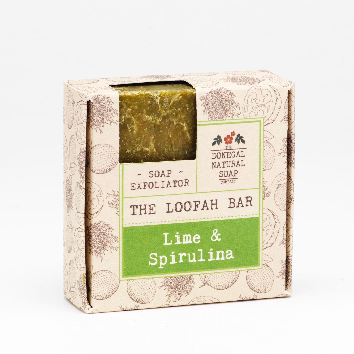 Lime & Spirulina Loofah Natural Soap