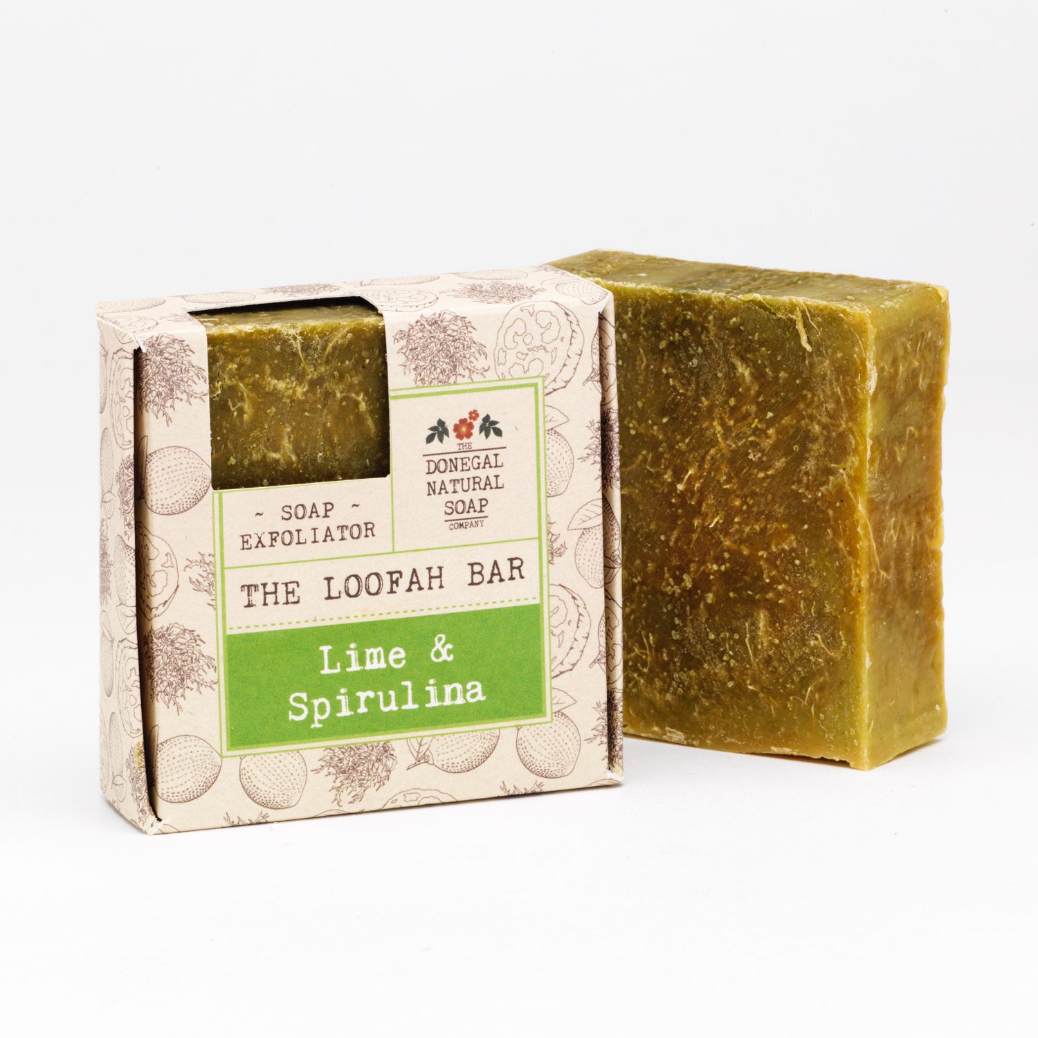 Lime & Spirulina Loofah Natural Soap