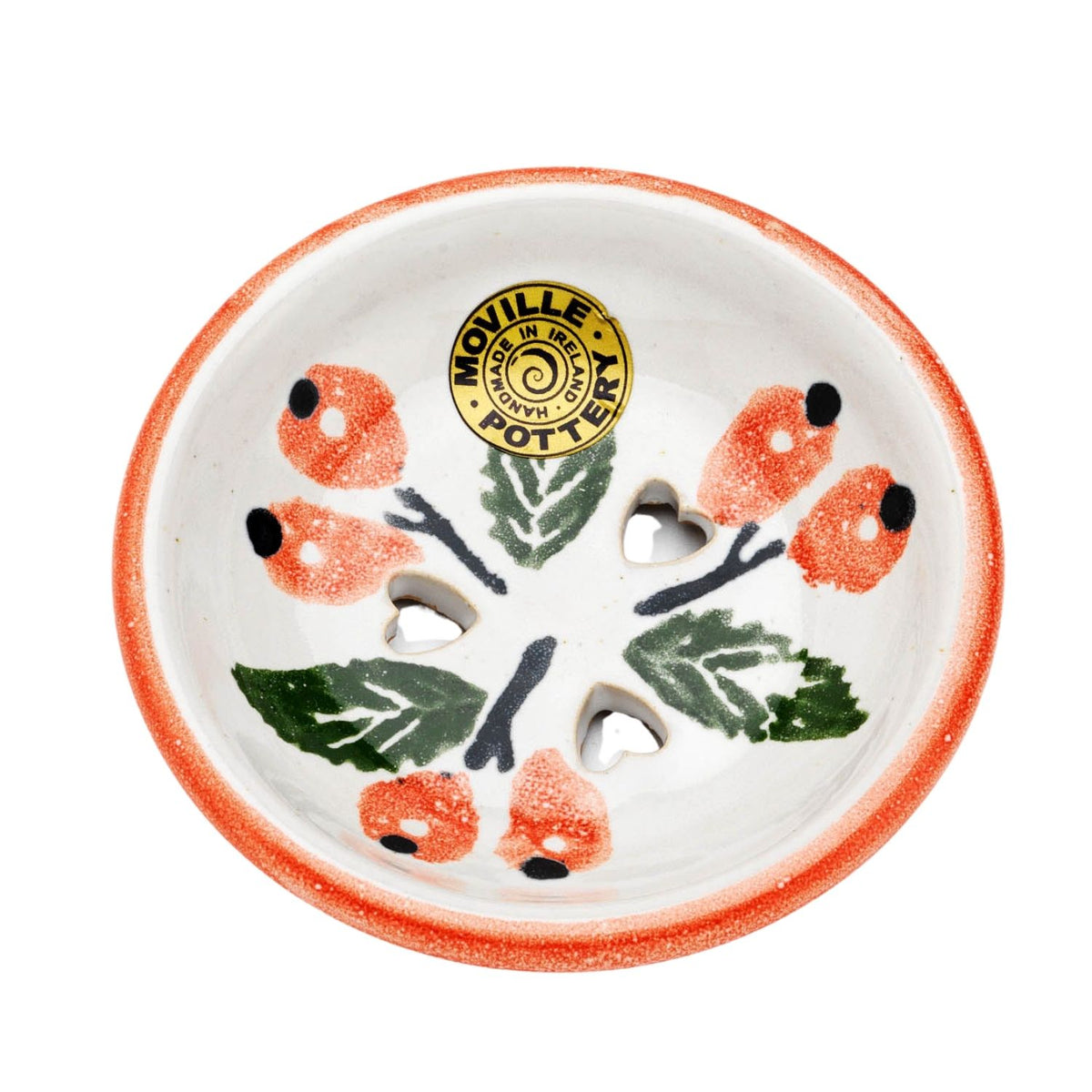 Moville Pottery Soap Dish | Rosehips