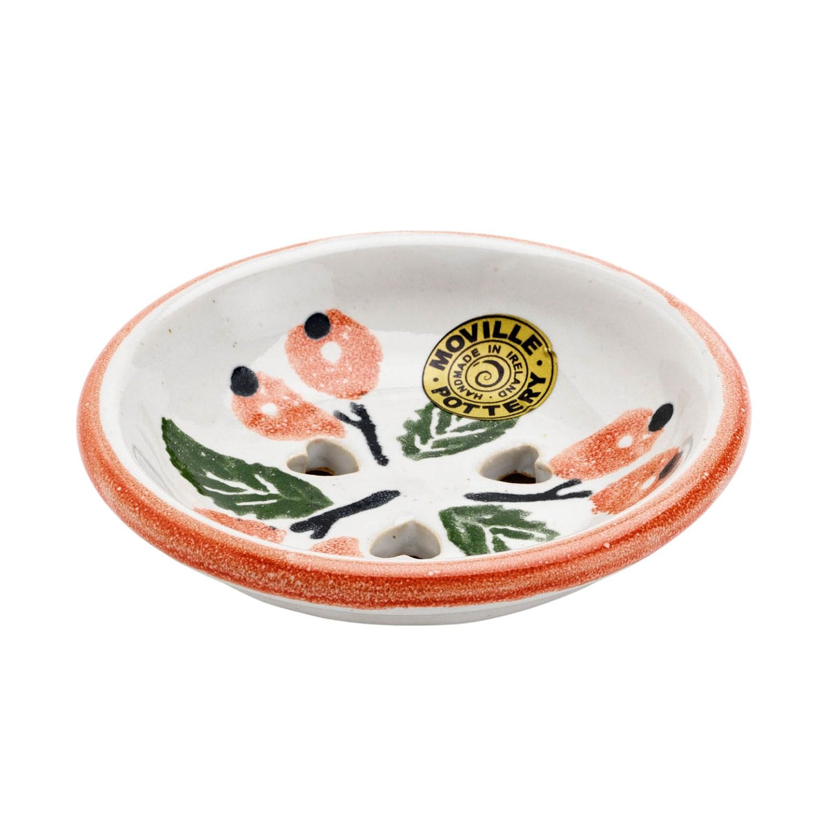 Moville Pottery Soap Dish | Rosehips
