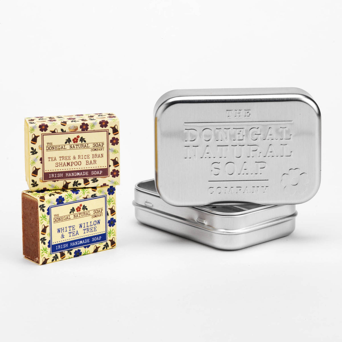 Travel Kit: Body Soap (40g) & Shampoo Bar (40g) with 3-Piece Travel Tin