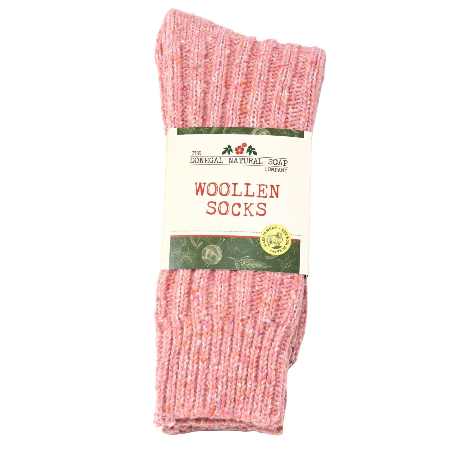 Donegal Socks | Sea Pink