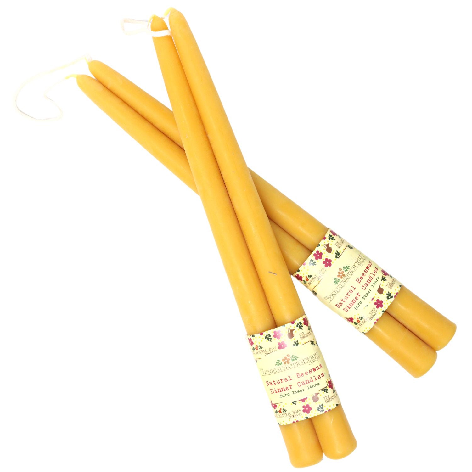 100% Beeswax Dinner Candles