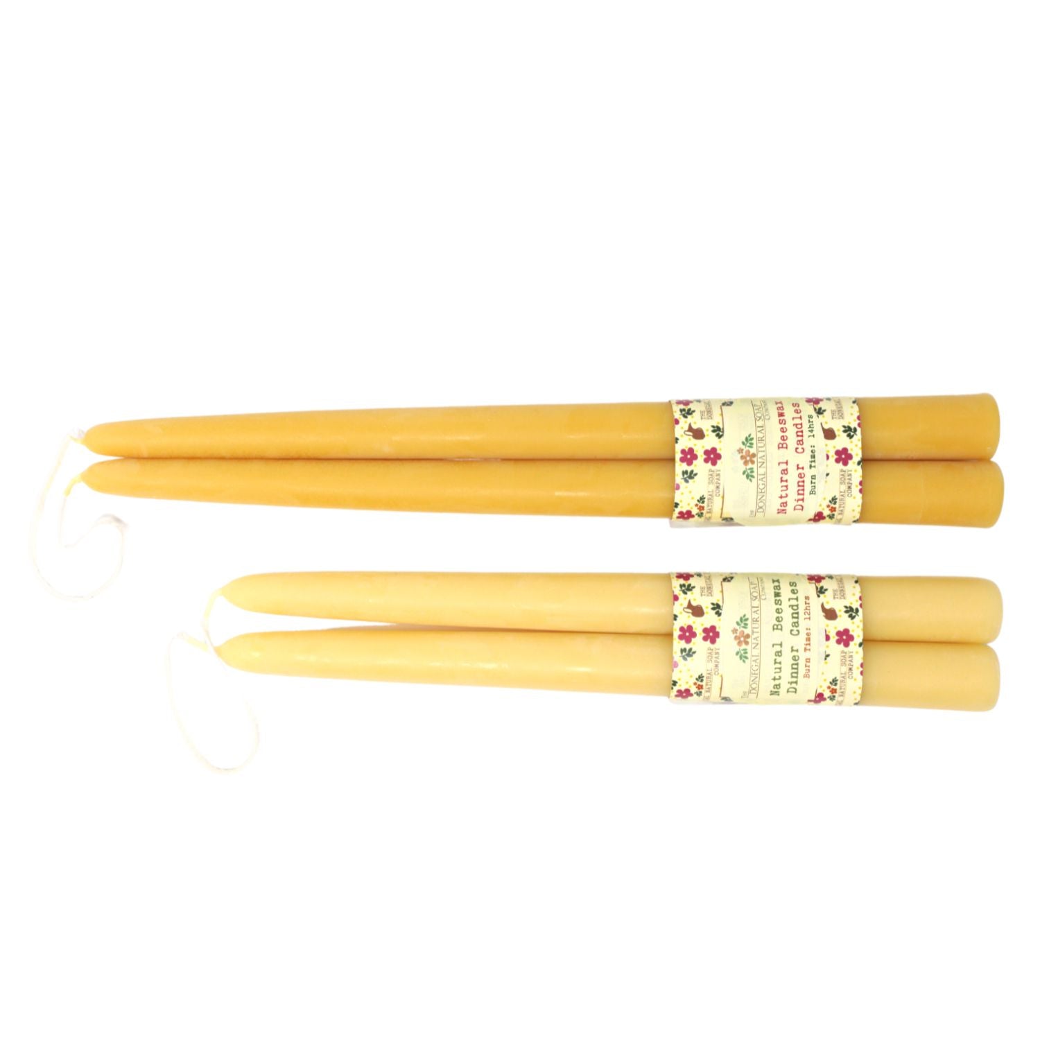 100% Beeswax Dinner Candles