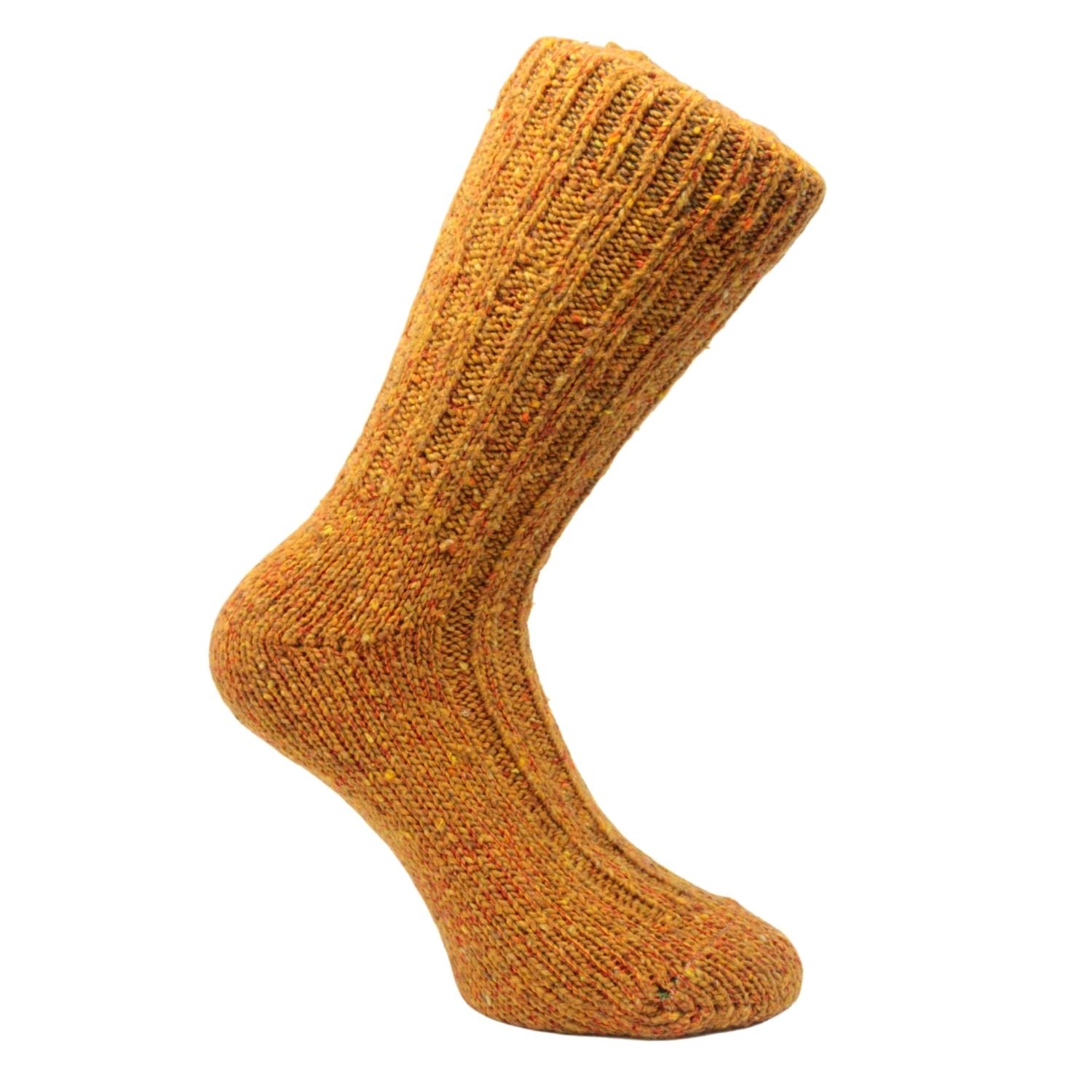 Donegal Socks | Orange Asphodel